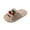 Khaki, variant on Xfvqtps Fluffy Slippers for Women Knit Cherry Decor Winter Warm Open Toe Slip on Furry Cozy Indoor and Outdoor Plush Shoes Beige