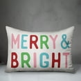 thumbnail image 3 of Creative Products Merry & Bright 14x20 Spun Poly Pillow, 3 of 3