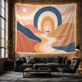 thumbnail image 6 of Abstract Desert Landscape with Arch and Dunes, Dreamy Retro for Nature Lovers, Boho Wall Art Decor, Housewarming Gift Tapestry Wall Hanging for Bedroom and Living Room, 6 of 7