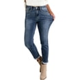 thumbnail image 4 of Pantalones vaqueros con control de barriga para levantamiento de glúteos, pantalones vaqueros de cintura alta para mujer, pantalones vaqueros ajustados de talla grande con bolsillos, 4 of 5
