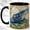 Black, variant on Blue Tree Frog Coffee Mug, Colorful Nature Mug, Ceramic 11 oz