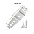 thumbnail image 2 of Soporte de montaje para lavavajillas, acero inoxidable, con tornillos, debajo del mostrador, 4 Uds., 2 of 5