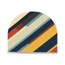 Yayeee Napkin Holder for Table Kitchen Paper Tissue Organization, Retro Colorful Stripes