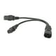 thumbnail image 1 of Cable de alimentación IEC320 C14 a C19 y C13 Cable de alimentación divisor único IEC 320 C14 a C19 C13 Y 10A 250V 12,6 pulgadas, 1 of 10