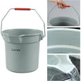 thumbnail image 4 of 4 Packs Plastic Cleaning Bucket with Spout and Grip Handle, 14 Quart Round Utility Water Pail for Car Washing, Camping, Cleaning, Mopping, Paint, 4 of 7