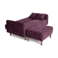 thumbnail image 4 of Sala Modular Sofá Cama Reversible De Lino Morado Modelo Avocata, 4 of 9