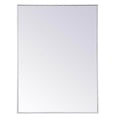 thumbnail image 3 of Metal frame rectangle mirror 36 inch x 48 inch in White, 3 of 6