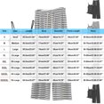 thumbnail image 3 of 2 Piece Outfits Summer Women，Womens Two Piece Striped Set Short Sleeve Crewneck Top and Wide Leg Pants Matching Sets, 3 of 5