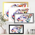 thumbnail image 4 of Designart 'Beautiful Young Woman With Colorful Hair' Traditional Framed Art Print, 4 of 4