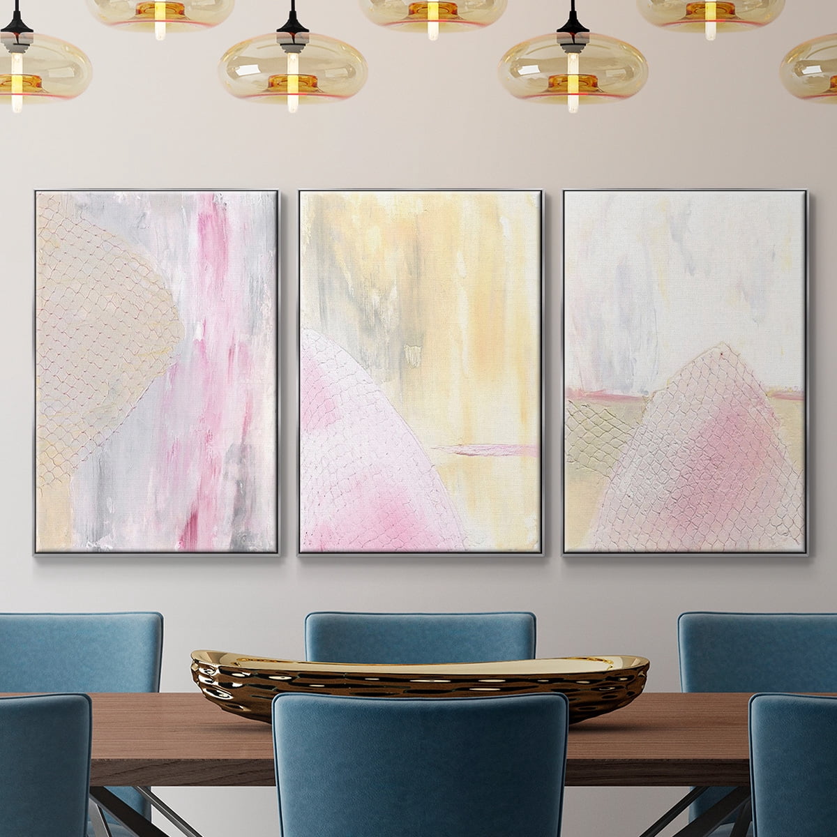 Get Sweet I - Framed Premium Gallery Wrapped Canvas L Frame 3 Piece Set - Ready to Hang