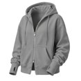 thumbnail image 4 of Certgust Cute Loung Wear Under $10 Hot Sales Womens Zip Up Hoodies Long Sleeve Hooded Sweatshirt Women Fashion Zipper Fall Light Jackets with Pocket, 4 of 9