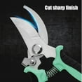 thumbnail image 4 of 3-Pack Stainless Steel Pruning Shears  Pruning Snips & Clippers - Ultra-Sharp  Safety Lock  Non-Slip Grips for Plants  Bonsai  Gardening (green), 4 of 6