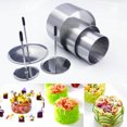 thumbnail image 3 of YAOMOBB Outils de Cuisine Rond en Acier Inoxydable Plat Froid Accessoire d'Hôtel avec Planche Poussoir, 3 of 5