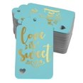 thumbnail image 1 of Inkdotpot Gold Foil Paper Hang Tags Love Is Sweet Wedding Favor Tags 50 Pack, 1 of 6