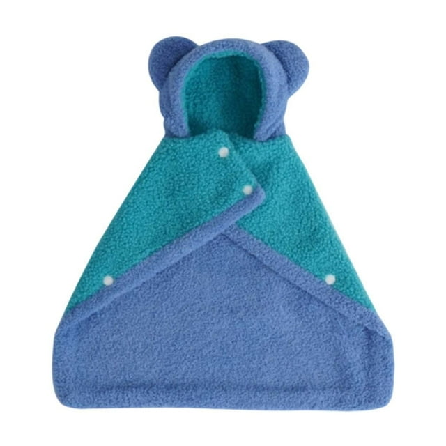 Cape Isolante Couverture Douce à Capuche pour Petits Chats Confort d'Hiver Extérieur pour Aventures en Intérieur