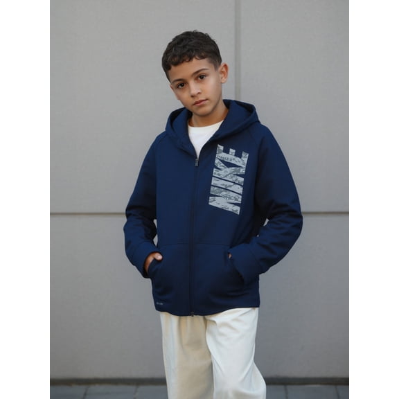 Pre-Owned Nike Dri Fit Navy Blue Sweater (Boy's L)