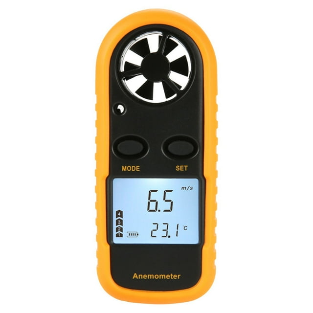 Termómetro anemómetro LCD, Termómetro anemómetro digital Medidor de velocidad del viento LCD Anemómetro digital El mejor de su clase