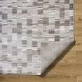 thumbnail image 3 of Mark&Day Area Rugs, 8x10 Antwoin Modern Dark Brown Area Rug, Brown Silver Carpet for Living Room, Bedroom or Kitchen (7'10" x 10'2"), 3 of 6