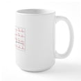 thumbnail image 2 of CafePress - Ecgs Of A Normal Heart Rate, Artwork Large Mug - 15 oz Ceramic Large White Novelty Mug, 2 of 6