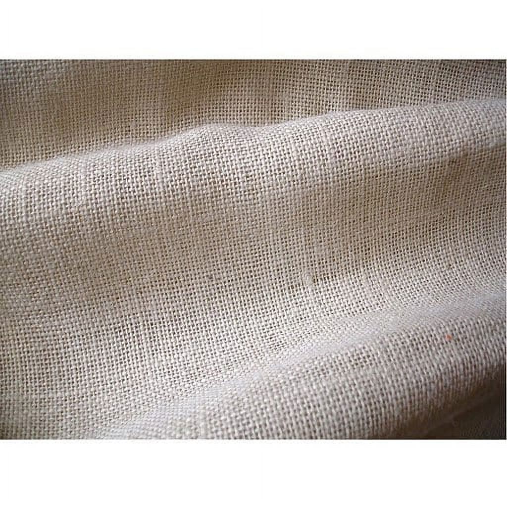 Fabric Mart Direct Ivory Burlap Fabric By The Yard, 51 inches or 129 cm width, 1 Yard Ivory Burlap Fabric, Burlap Upholstery Fabric, Curtain Drapery Wholesale Burlap Fabric