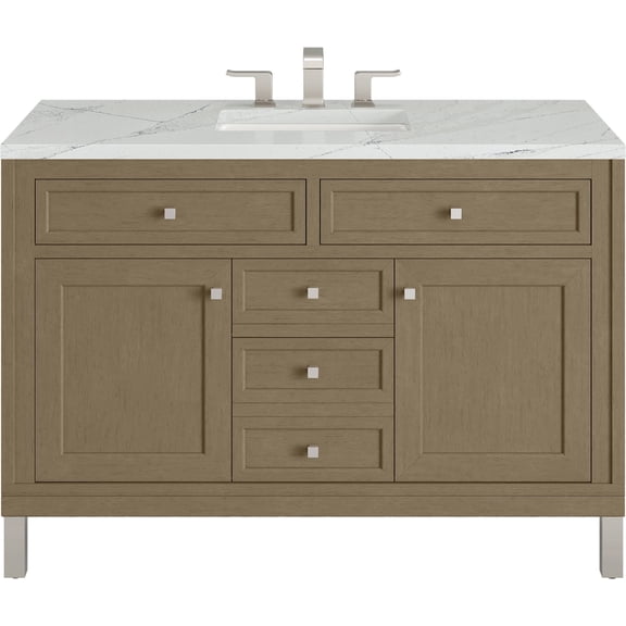 James Martin Vanities 503-V48-WLW-FENC Chicago 48" Free Standing Single Basin Vanity Set -
