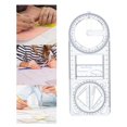 thumbnail image 2 of Multifunctional Geometric Ruler Mathematics Drawing Template | 1 Geometric Ruler | Pack Of 1, 2 of 3