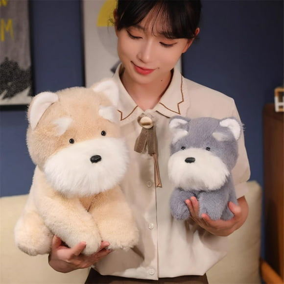 Schnauzer Stuffed Animal Plush Toy Doll 22/35cm Soft Huggable Easy to Clean Plush Gift for Christmas Children's Day