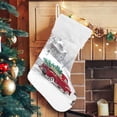 thumbnail image 5 of Coolnut Christmas Stockings 2 Pack Merry Christmas Red Truck Xmas Stockings 17.7 inch Fireplace Hanging Stockings for Family Christmas Decoration, 5 of 6