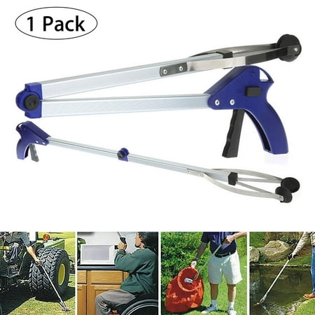 32‘’ Suction Cup Reacher Grabber -Handy Pick up Tool, Handle Tool Light Remover,Reaching Assist Tool,Mobility Grip Hand Aid - Pickup, Long Handled Trash Litter Picker, Garbage Garden Nabber (Best Litter Picker Tool)