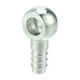 thumbnail image 1 of 14 mm ID 14 mm OD Banjo Bolt Hose Barb Accesorios Universal Banjo Fitting Fuel Line Adapter Conector para motocicleta coche tono plateado - Paquete de 1, 1 of 1