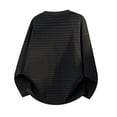 thumbnail image 4 of Japanese Style Long Sleeve Crew Neck T Shirt with Placket Design Comfortable Basic Top for Daily Wear Black XXL, 4 of 4