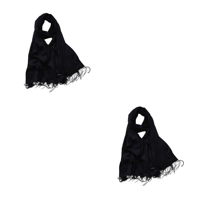 Sonducket Bufanda de mujer Color puro espesado moda invierno bufandas hechas a mano imitación Cachemira chal envolturas negocios viaje año Type3 NO3