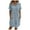 A-Blue84, variant on FINALGANG Women Versatile Dress Solid Color Short Sleeve Turndown Collar Buttons Down Loose Fit Casual Dresses With Pockets Leisure Daily Wear