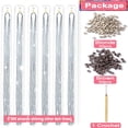 thumbnail image 2 of Hair Tinsel Extensions, 1200 Strands Hair Tinsel Kit with Tools,Sparkling Shinny Glitter Tensile Hair Extensions, Straight Shiny Tinsel Synthetic Hair for Women Girls Party Decoration-47Inch, Silver, 2 of 7