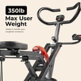 thumbnail image 2 of Sunny Health & Fitness Smart Heavy Duty Row-N-Ride, Squat Assist Trainer for Full Body Workout, 350 LB Capacity, 5-Level Resistance, Padded Seat, and Free SunnyFit App Connection – NO. 077PLUSSMART, 2 of 8