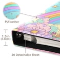 thumbnail image 3 of FORMRS 3 Ring Photo Album 4"x6" Self Adhesive Large Capacity PU Leather Cover, Retro Blue Rainbow, 3 of 8