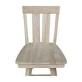 thumbnail image 4 of International Concepts Wood Ava Slat Back Bar Height Stool - 29.92" Seat Height - Unfinished, 4 of 18