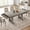 Gray, variant on Panapinka Industrial Dining Table for 6-8 with 2 Drawers, 71-Inch Wood Kitchen Table with Large Tabletop & Sturdy Frame, Rectangular Dining Room Table for Dinner, Living Room