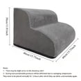thumbnail image 5 of 2 to 3 Tier Optional Pet Stairs with Non-Slip Foam Steps - Easy to Clean, Designed for High Beds & Sofas, Perfect for  Dogs, Cats and Elderly Pets, 5 of 7