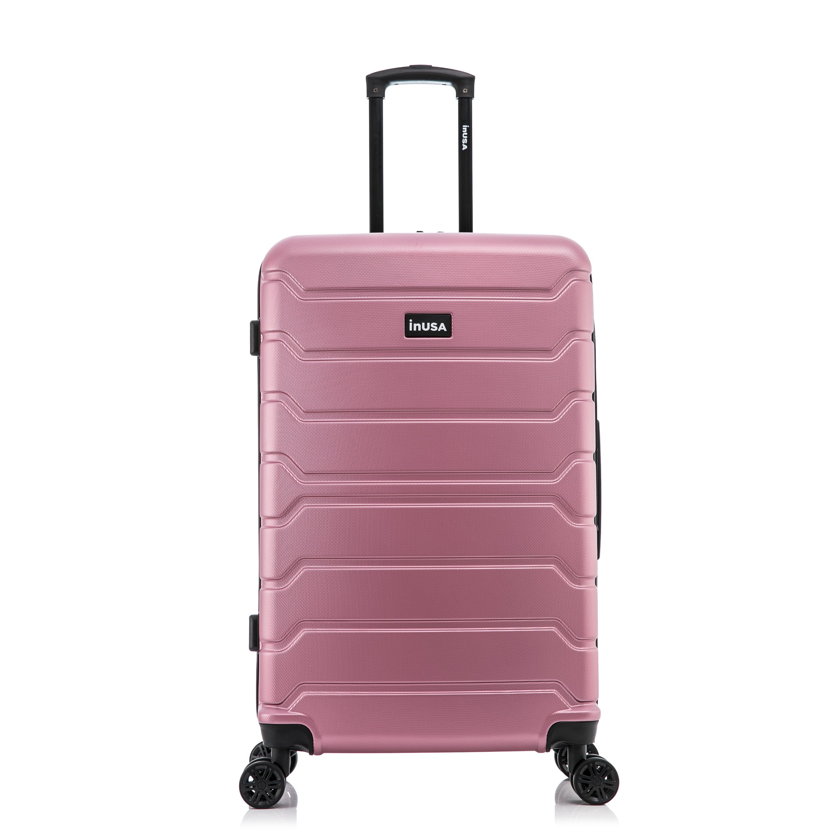 InUSA Trend 28" Hardside Lightweight Luggage with Spinner Wheels, Handle, and Trolley, Rose Gold