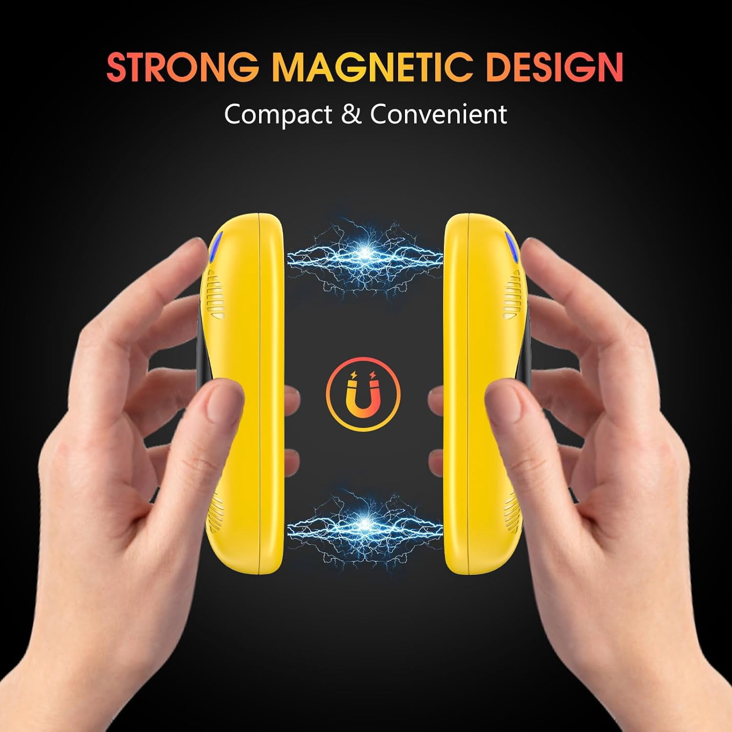 2 Pack Hand Warmers Rechargeable 2-in-1 Hand Warmer 10000 mA 3 Level Double-Side Heating Electric Hand Warmer Reusable Best Warm Winter Gift for Women Men