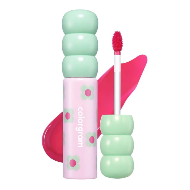 Tinte labial COLORGRAM Fruity Glass Tint 04 Adorable Berry, 3 ml