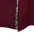thumbnail image 3 of WREESH Men's Sophisticated Dress Shirts Button Down Long Sleeve Casual Tops with Patchwork, Matching Color Scheme, and Turn-Down Collar for a Polished Look Wine, 3 of 9