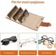 thumbnail image 4 of Caja de almacenamiento para gafas, Caja de almacenamiento para gafas con 3 ranuras, Caja de almacenamiento para exhibición de gafas, Caja de almacenamiento para gafas de sol de metal, 4 of 5
