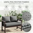 thumbnail image 4 of Kimunuk Outdoor Loveseat Cushion Set, 46" x 26" x 5" Waterproof Patio Furniture Cushions for Couch Bench Swing, Light Grey, 4 of 6