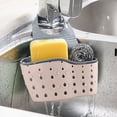 thumbnail image 1 of Soporte para esponja para colgar en la cocina, organizador ajustable de goma para fregadero, escurridor de líquidos, estante para cepillos, cesta de drenaje, para fregadero, cepillo para platos Methold  SH1105-28, 1 of 7