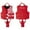Red, variant on XDZJLR Girls Swimsuit Children's Life Vests Buoyancy Vests for Boys And Swim Suit Dark Blue 13-18 years