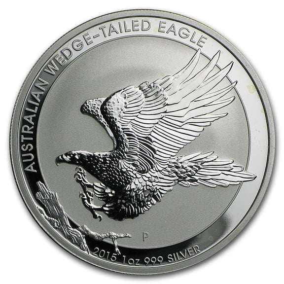 2015 Australia 1 oz Silver Wedge Tailed Eagle BU (Abrasions)