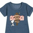 thumbnail image 3 of Peanuts - Summer Edition - Snoopy Looking for a Destination on Sign - Toddler & Youth Girls Fleece Dress, 3 of 5