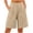 Beige, variant on JJHGVB Linen Shorts for Women Flowy Shorts Comfy Resort Wear Womens Long Shorts for Women Womens Linen Shorts Dress Shorts for Women Beach Lightweight Short Beach Resort Pants Beige L